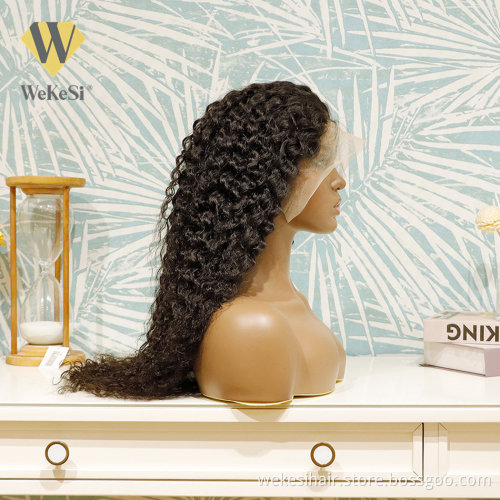 Natural Human Hair Wigs For Black Women Virgin Brazilian Lace Front Wig Brazilian Water Wave 100% Human Hair Hd Lace Wig